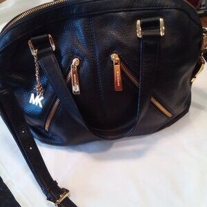 Michael Kors Black Pebbled Leather Bag Authentic NEVER USED